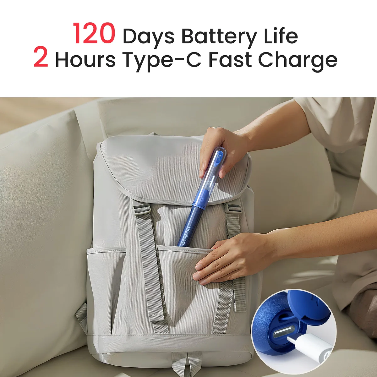 Oclean Ease Rechargeable Electric Toothbrush - Image 6